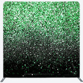 Lofaris Green Black Glitter Party Pillow Cover Backdrop